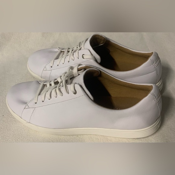 NWT Cole Haan W08780 Crosscourt Traveler Tennis Sneakers 9.5 B White Leather - Picture 5 of 14